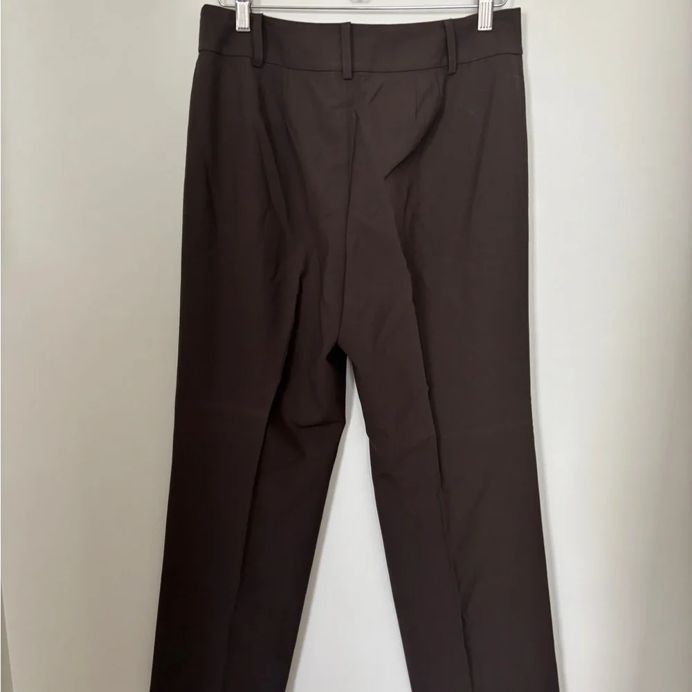 Ann Taylor Petites 10P - Fully lined Classic Dark Brown Dress Pants - Picture 3 of 4